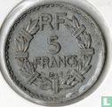 Frankrijk 5 francs 1947 (aluminium - zonder B, 9 geopend) - Afbeelding 1