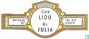 Café Lido Bij Julia - Genebos 87 - Tel. 011/33074 - Afbeelding 1