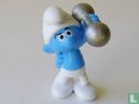 Burly Smurf with dumb-bell - Image 1