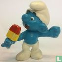 Schtroumpf avec bâtonnet glacé