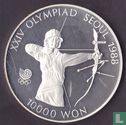 South Korea 10000 won 1987 (PROOF) "1988 Summer Olympics in Seoul - Archery" - Image 2