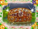 750er Gelbgoldring mit Brillanten und Diamanten - Image 1