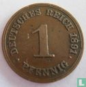 Duitse Rijk 1 pfennig 1891 (F) - Afbeelding 1