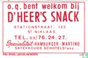 D'Heer's snack - Image 1