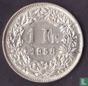 Zwitserland 1 franc 1958 - Afbeelding 1