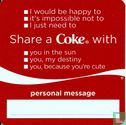 Share a Coke with The barman - I would be happy to - Image 1