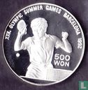 North Korea 500 won 1990 (PROOF) "1992 Summer Olympics in Barcelona" - Image 2