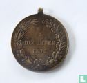 Penning/medal, Austrian, 1873, War Medal - Afbeelding 2