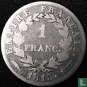 France 1 franc 1813 (Utrecht) - Image 1