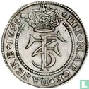 Denmark 1 krone 1659 (flat ends of cross) - Image 1
