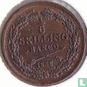 Zweden 1/6 skilling banco 1836 - Afbeelding 1