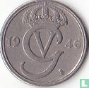 Sweden 10 öre 1946/5 (nickel-bronze)  - Image 1