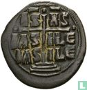 Byzantijnse Rijk anonieme AE Follis,'Class B' Constantinopel 1028-1034 n. Chr. - Afbeelding 1