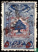 Grand poteau 5 Piaster Liban 1945 champ - Image 1