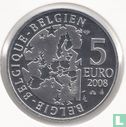 België 5 euro 2008 (PROOF - gekleurd) "50 years of the Smurfs" - Afbeelding 1