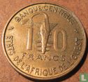 Westafrikanische Staaten 10 Franc 1968 - Bild 2