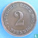 Duitse Rijk 2 pfennig 1905 (F) - Afbeelding 1