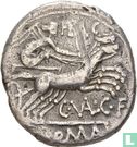 Romeinse Republiek. AR Denarius C. Valerius Flaccus, Rome 140 v.C. - Afbeelding 2