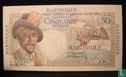 Martinique 50 Francs 1947-49 - Afbeelding 1