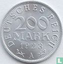 German Empire 200 mark 1923 (A) - Image 1