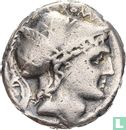 Romeinse Republiek. Q. Lutatius Cerco, AR Denarius Rome 109-108 v.C. - Afbeelding 2