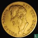 Nederland gouden vijfje Willem I bewerkt tot love token - Afbeelding 1