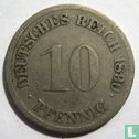 German Empire 10 pfennig 1890 (F) - Image 1