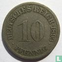 Empire allemand 10 pfennig 1893 (F) - Image 1