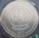 Rwanda 50 francs 2013 (sans marque privy) "Cheetah" - Image 2