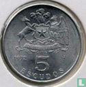 Chile 5 escudos 1972 (aluminum) - Image 1