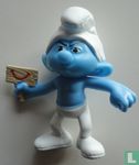 Grumble Smurf with small plate "smile" - Image 1