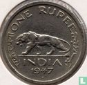 British India 1 rupee 1947 (Bombay) - Image 1