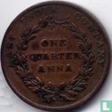 Britisch Indien ¼ Anna 1835 (Typ 2 - 26.2 mm) - Bild 2