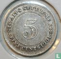 Straits Settlements 5 cents 1901 - Image 1
