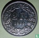 Switzerland 2 francs 1959 - Image 1