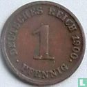 Empire allemand 1 pfennig 1900 (J) - Image 1