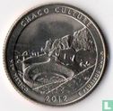 Verenigde Staten ¼ dollar 2012 (S) "Chaco Culture national historical park - New Mexico" - Afbeelding 1