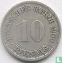 Empire allemand 10 pfennig 1900 (F) - Image 1
