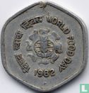 India 20 paise 1982 (Hyderabad) "FAO" - Image 1