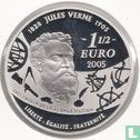 Frankreich 1½ Euro 2005 (PP) "100th anniversary Death of Jules Verne - from the Earth to the Moon" - Bild 1
