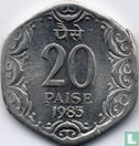 India 20 paise 1985 (Calcutta) - Image 1
