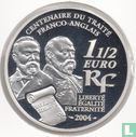 Frankrijk 1½ euro 2004 (PROOF) "Centenary of the Treaty between France and the UK - Entente cordiale" - Afbeelding 1