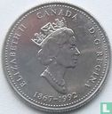 Canada 25 cents 1992 "125th anniversary of the Canadian Confederation - Newfoundland" - Afbeelding 1