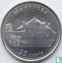 Canada 25 cents 1992 "125th anniversary of the Canadian Confederation - Manitoba" - Afbeelding 2