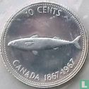 Canada 10 cents 1967 (zilver 800 ‰) "100th anniversary of Canadian confederation" - Afbeelding 1