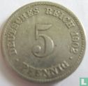 Deutsches Reich 5 Pfennig 1902 (F) - Bild 1
