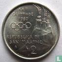 San Marino 2 lire 1980 "Summer Olympics in Moscow" - Image 1