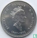 Canada 25 cents 1992 "125th anniversary of the Canadian Confederation - Alberta" - Afbeelding 1