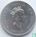 Canada 25 cents 1992 "125th anniversary of the Canadian Confederation - Quebec" - Afbeelding 1