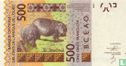 Stat Afr de l'Ouest. 500 francs 2012  K (Senegal) - Image 2